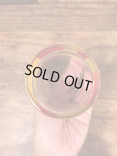 70’sのスマイルフェイスのヴィンテージのガラスコップ