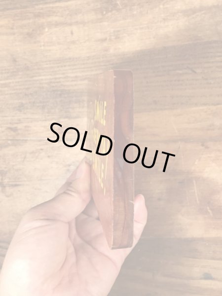 60年代頃のメッセージが書かれたビンテージの壁掛けウッドサイン