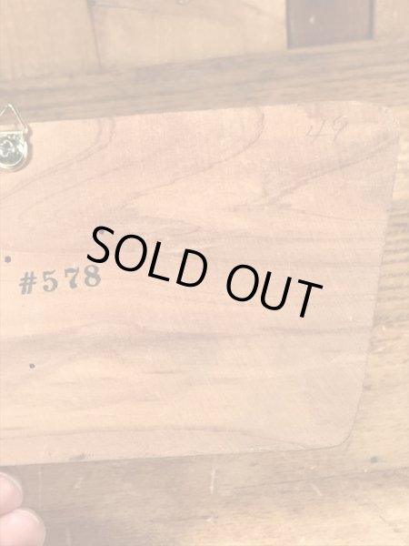 60年代頃のメッセージが書かれたビンテージの壁掛けウッドサイン