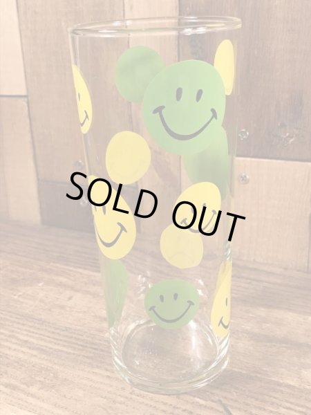 画像2: Smile Face “1 Shit” Glass　スマイルフェイス　ビンテージ　グラスコップ　70年代 (2)