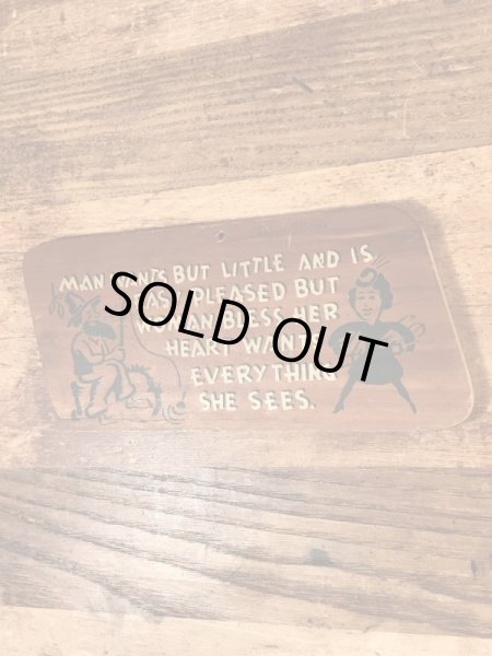 60’sのメッセージが描かれたヴィンテージのサインボード