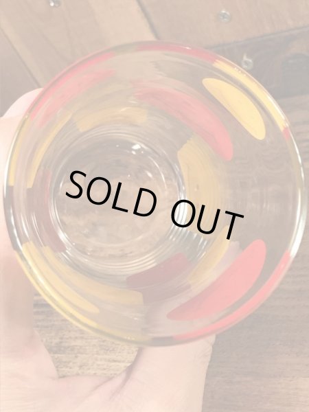 70年代頃のスマイルフェイスのビンテージのグラスコップ