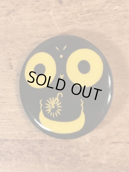 70’s〜のスマイルフェイスのヴィンテージの缶バッジ