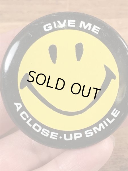 70年代〜頃のスマイルのビンテージの缶バッジ