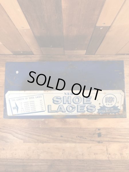 〜60年代頃のシューレースのビンテージのメタルキャビネット