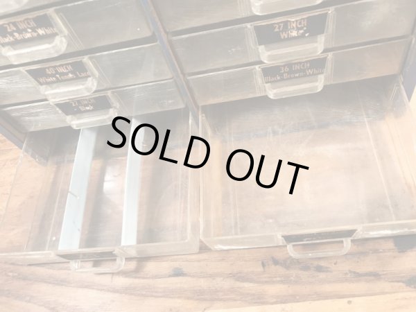 〜60’sのシューレースのヴィンテージの店頭用ディスプレイケース