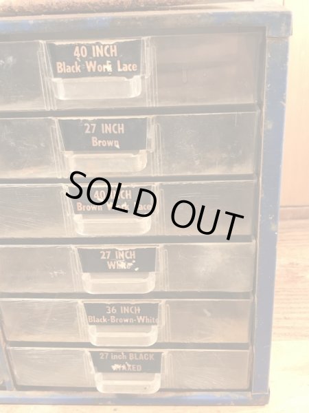 〜60’sのシューレースのヴィンテージの店頭用ディスプレイケース