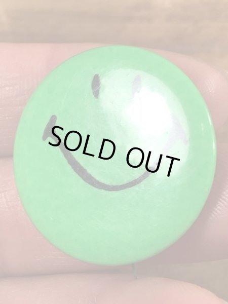 70’sのスマイルのヴィンテージの缶バッチ