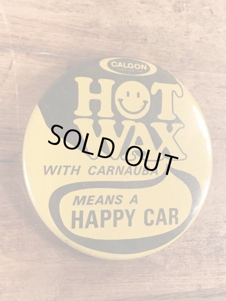 70〜80年代頃のスマイルフェイスのビンテージの缶バッジ