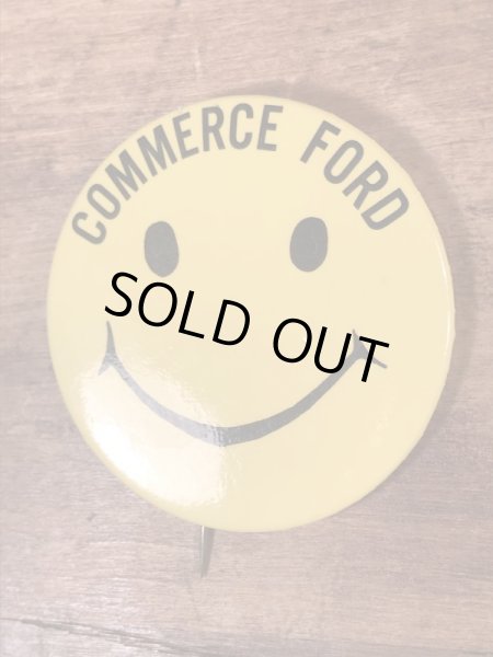 70’sのスマイルのヴィンテージの缶バッチ