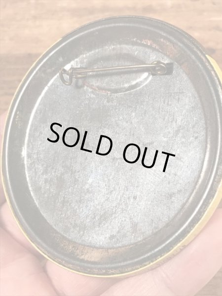 70〜80年代頃のスマイルフェイスのビンテージの缶バッジ