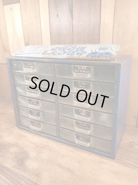 〜60’sのシューレースのヴィンテージの店頭用ディスプレイケース