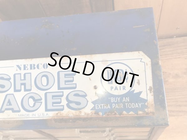 〜60’sのシューレースのヴィンテージの店頭用ディスプレイケース