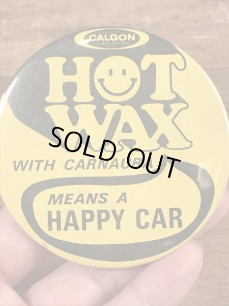 70〜80年代頃のスマイルフェイスのビンテージの缶バッジ