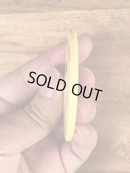 70年代頃のスマイルフェイスのビンテージの缶バッジ