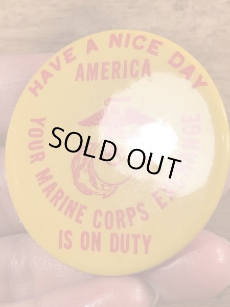 70’sのマリーンコープスのヴィンテージの缶バッチ