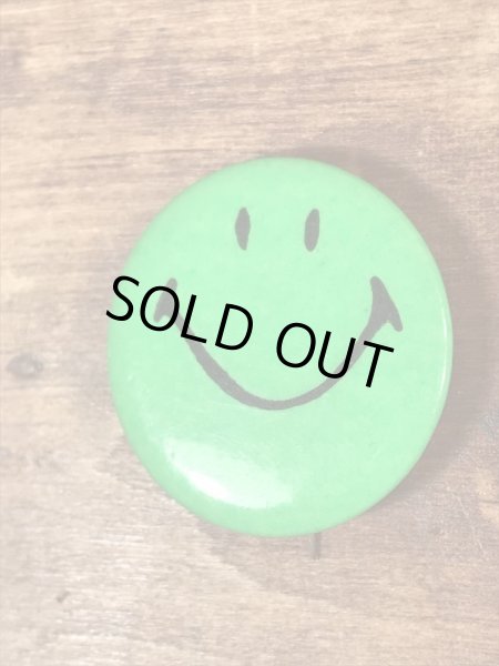 70’sのスマイルのヴィンテージの缶バッチ