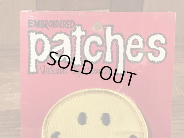 70年代頃のスマイルフェイスのビンテージのワッペン