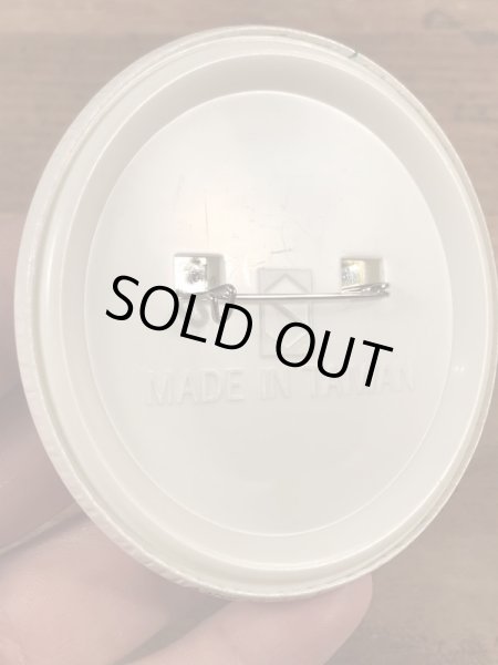 80’sのクローバーのスマイルのヴィンテージの缶バッチ