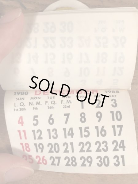 80’sのスマイルフェイスのヴィンテージのカレンダー