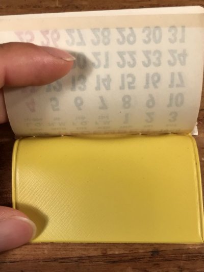 画像1: “Have A Safe And Happy Day” Smile Face Mini Calendar　スマイルフェイス　ビンテージ　ミニカレンダー　80年代