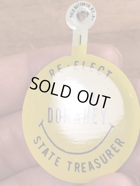 70’sのスマイルフェイスのヴィンテージのタブバッジ