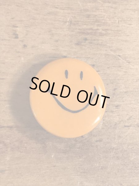 70年代頃のスマイルのビンテージの缶バッチ