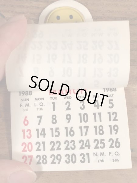 80年代頃のスマイルのビンテージのミニカレンダー