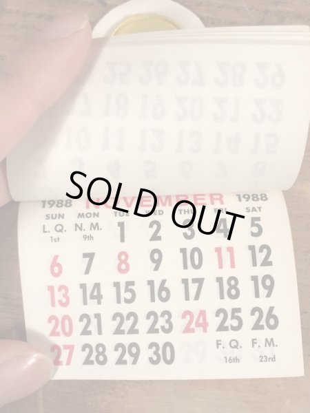 80年代頃のスマイルのビンテージのミニカレンダー