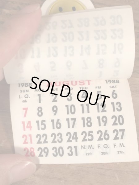 80’sのスマイルフェイスのヴィンテージのカレンダー