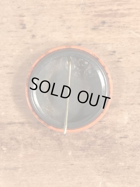 70’sのスマイルフェイスのヴィンテージの缶バッチ