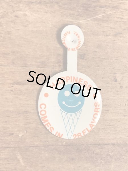 60年代頃〜のアイスクリームが描かれたビンテージのタブバッジ
