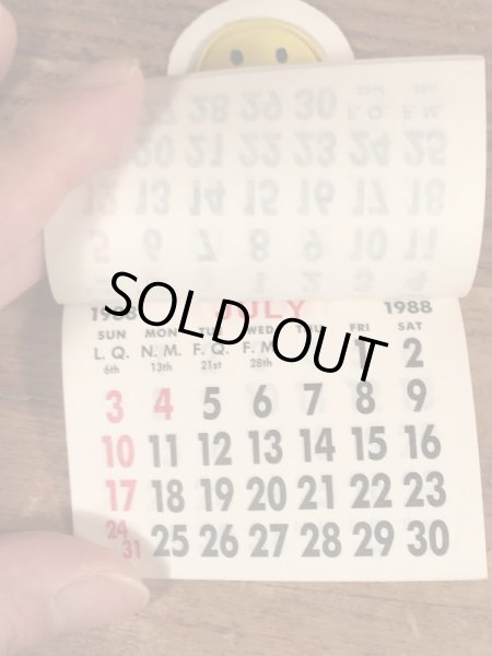 80年代頃のスマイルのビンテージのミニカレンダー