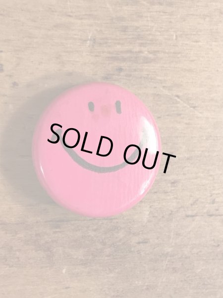 70年代頃のスマイルのビンテージの缶バッチ