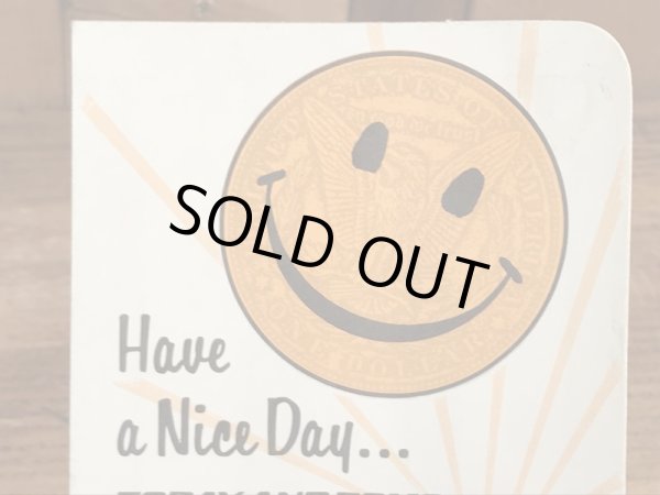 70’sのスマイルフェイスのヴィンテージの貯金ブック