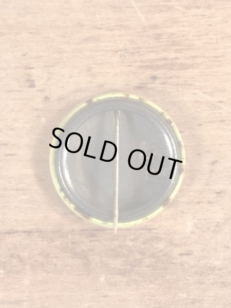 70’sのスマイルフェイスのヴィンテージの缶バッチ