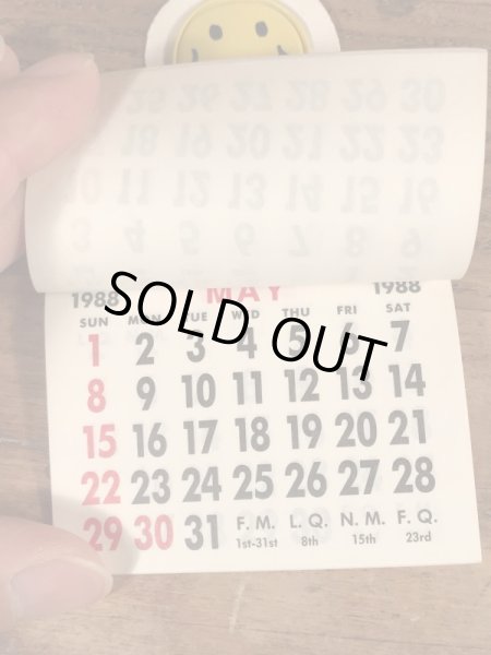 80年代頃のスマイルのビンテージのミニカレンダー