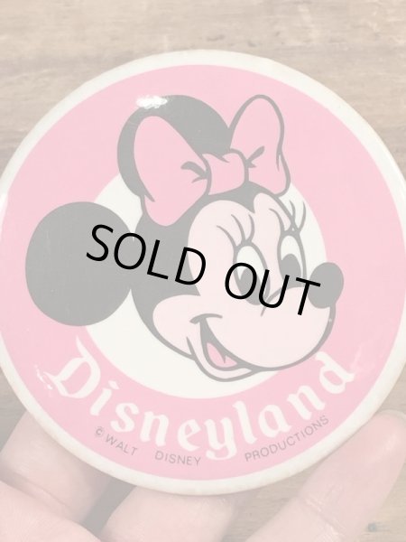 70年代頃のミニーマウスのビンテージの缶バッジ