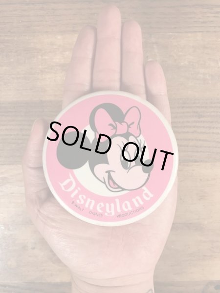 70年代頃のミニーマウスのビンテージの缶バッジ