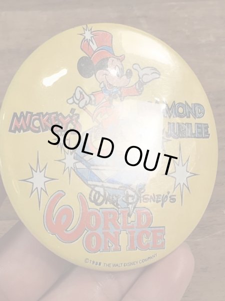 80年代頃のミッキーマウスのビンテージの缶バッチ