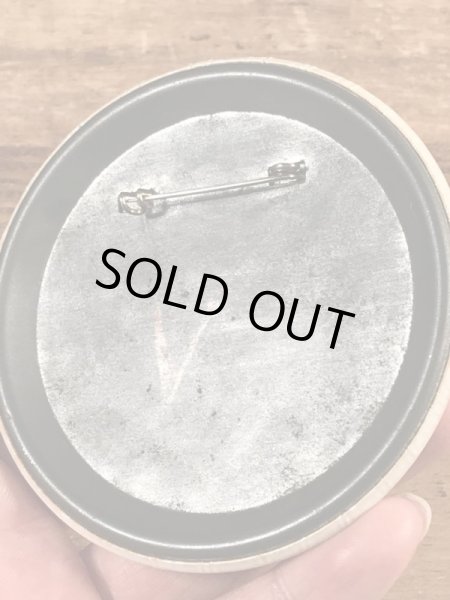 70年代頃のミニーマウスのビンテージの缶バッジ