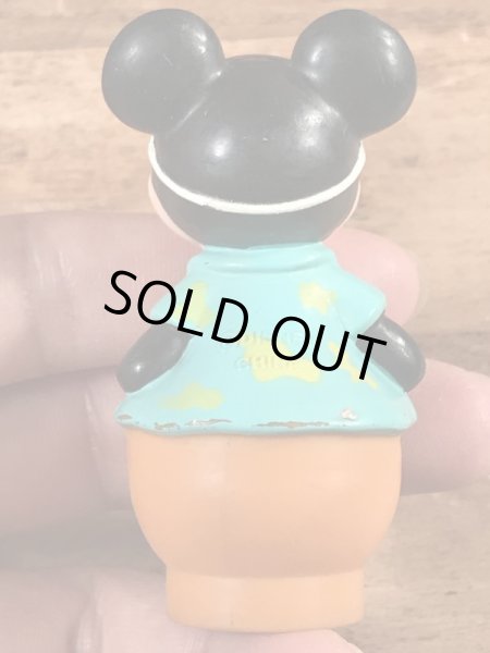 80年代頃のアイスキャンディーを食べているミッキーマウスのビンテージの指人形