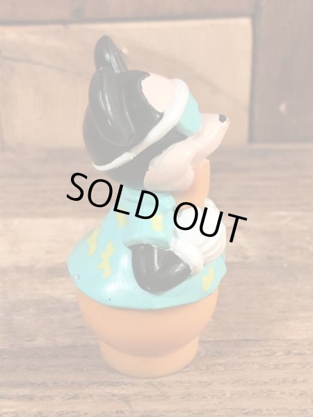 80年代頃のアイスキャンディーを食べているミッキーマウスのビンテージの指人形