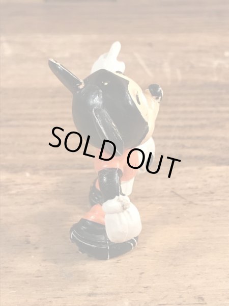 80年代頃のサッカーをしているミッキーマウスのビンテージのPVCフィギュア