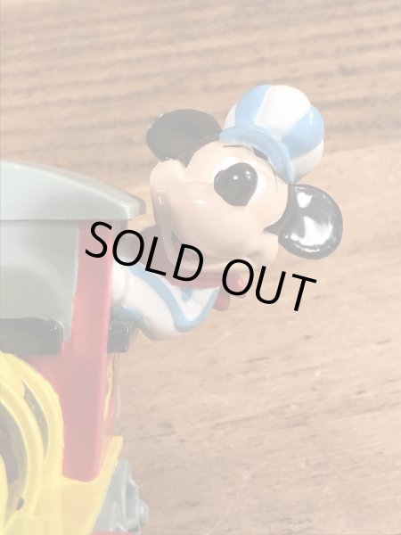 90年代頃〜の汽車に乗ったミッキーマウスのヴィンテージのフィギュア