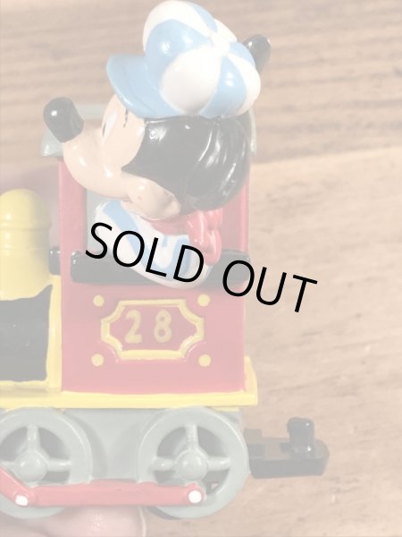 90年代頃〜の汽車に乗ったミッキーマウスのヴィンテージのフィギュア