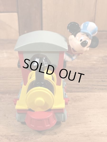 90年代頃〜の汽車に乗ったミッキーマウスのヴィンテージのフィギュア