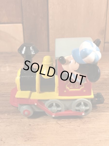 90年代頃〜の汽車に乗ったミッキーマウスのヴィンテージのフィギュア