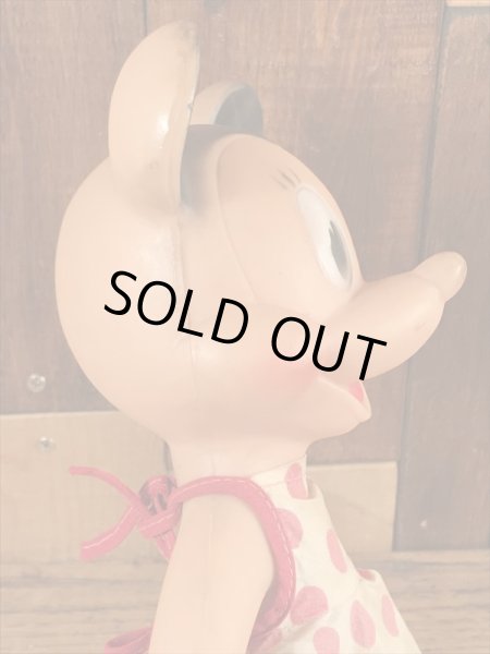 ディズニーのミニーマウスのビンテージトイ