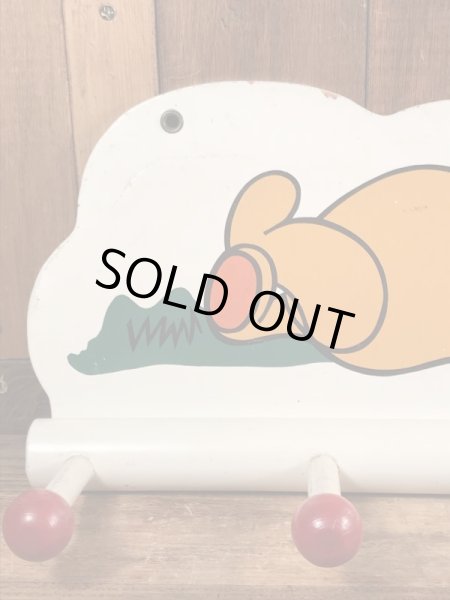 70年代頃のくまのプーさんのビンテージの壁掛けハンガー